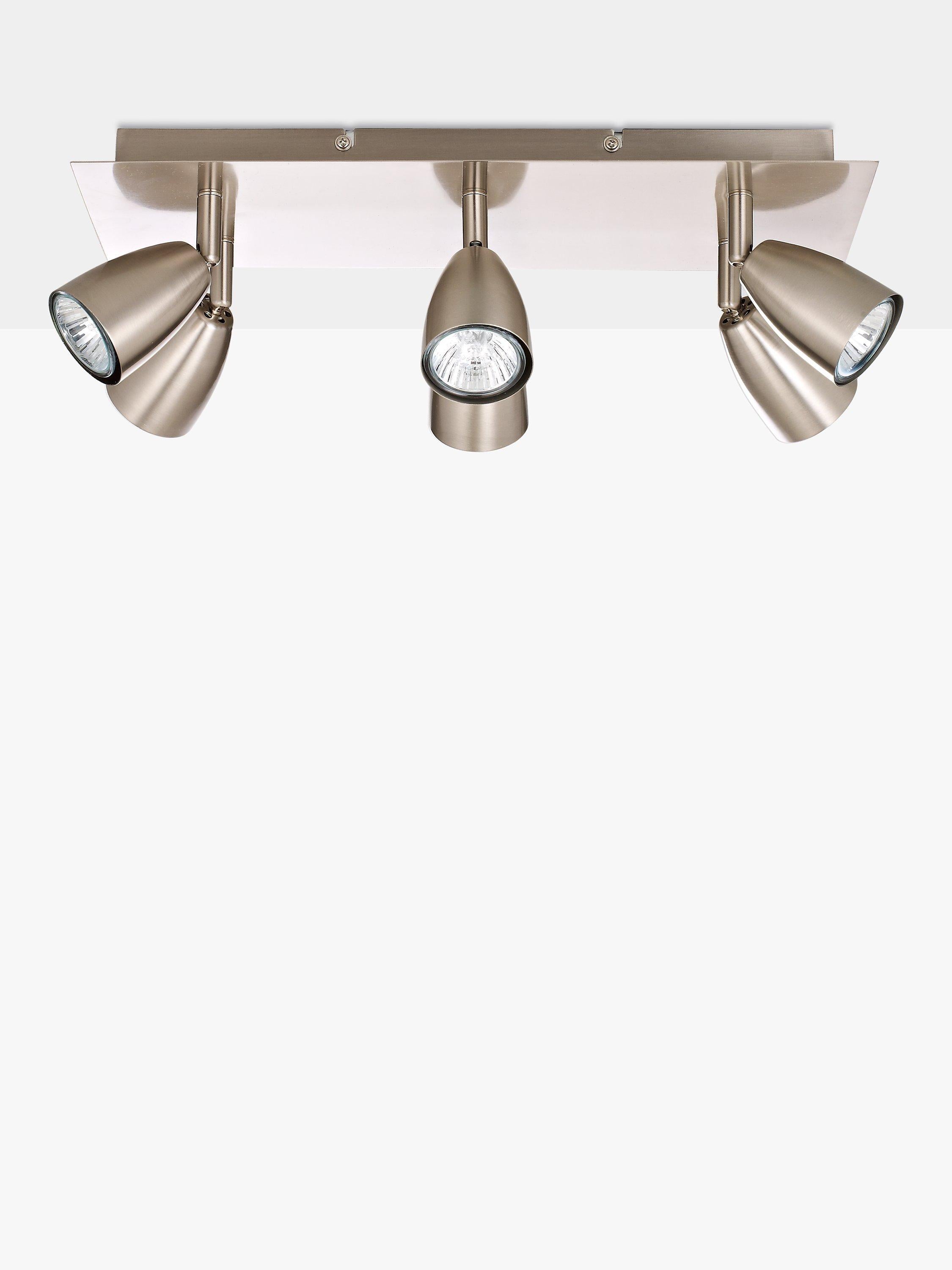 John Lewis Thea 6 LED spotlight ceiling plate in chrome, UK version