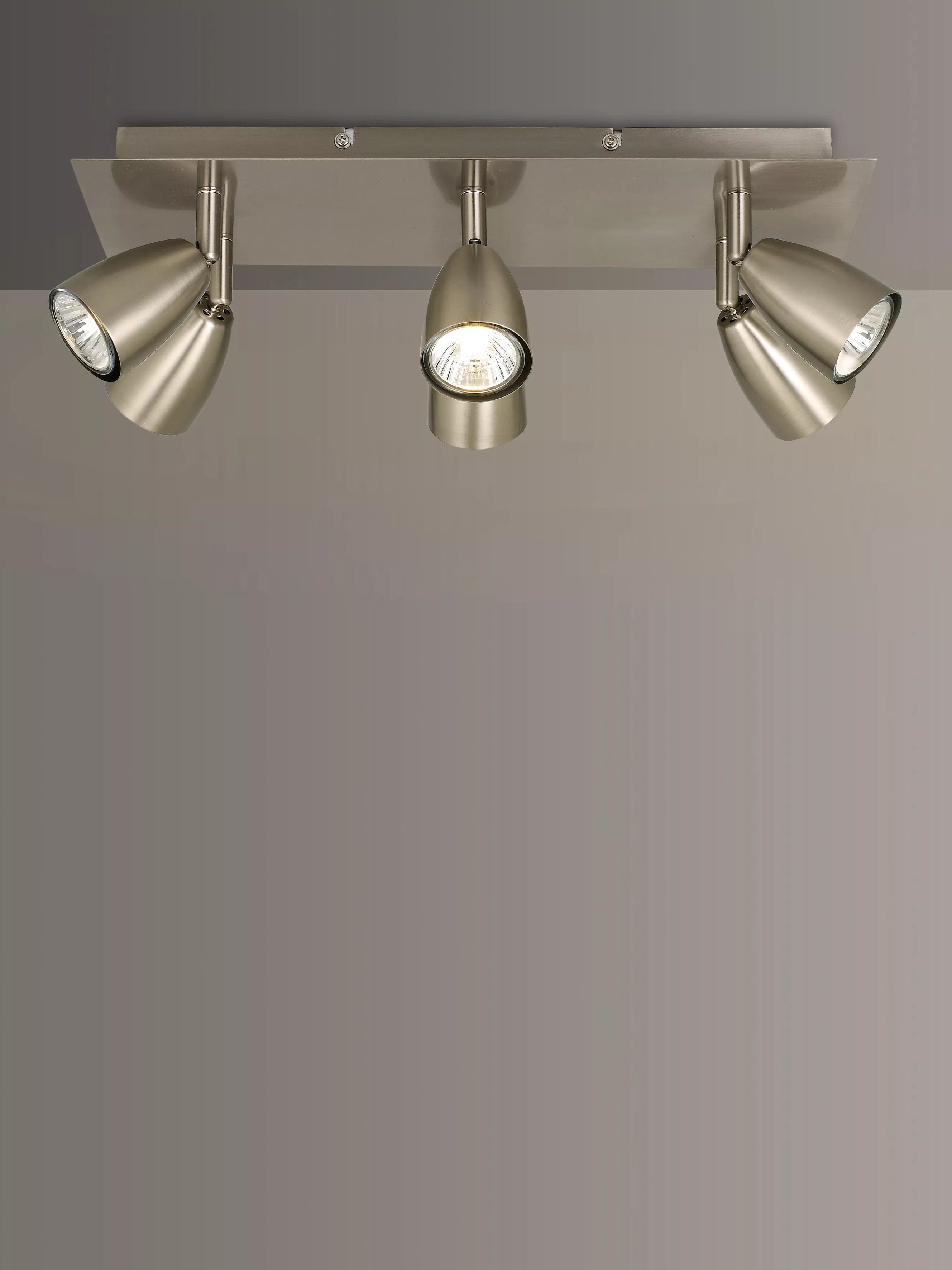 John Lewis Thea 6 LED spotlight ceiling plate in chrome, UK version