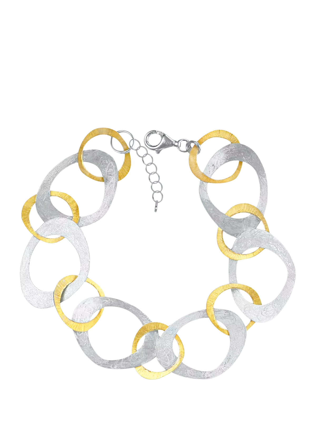 Nina B Open Link Bracelet, Silver/Gold