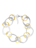 Nina B Open Link Bracelet, Silver/Gold