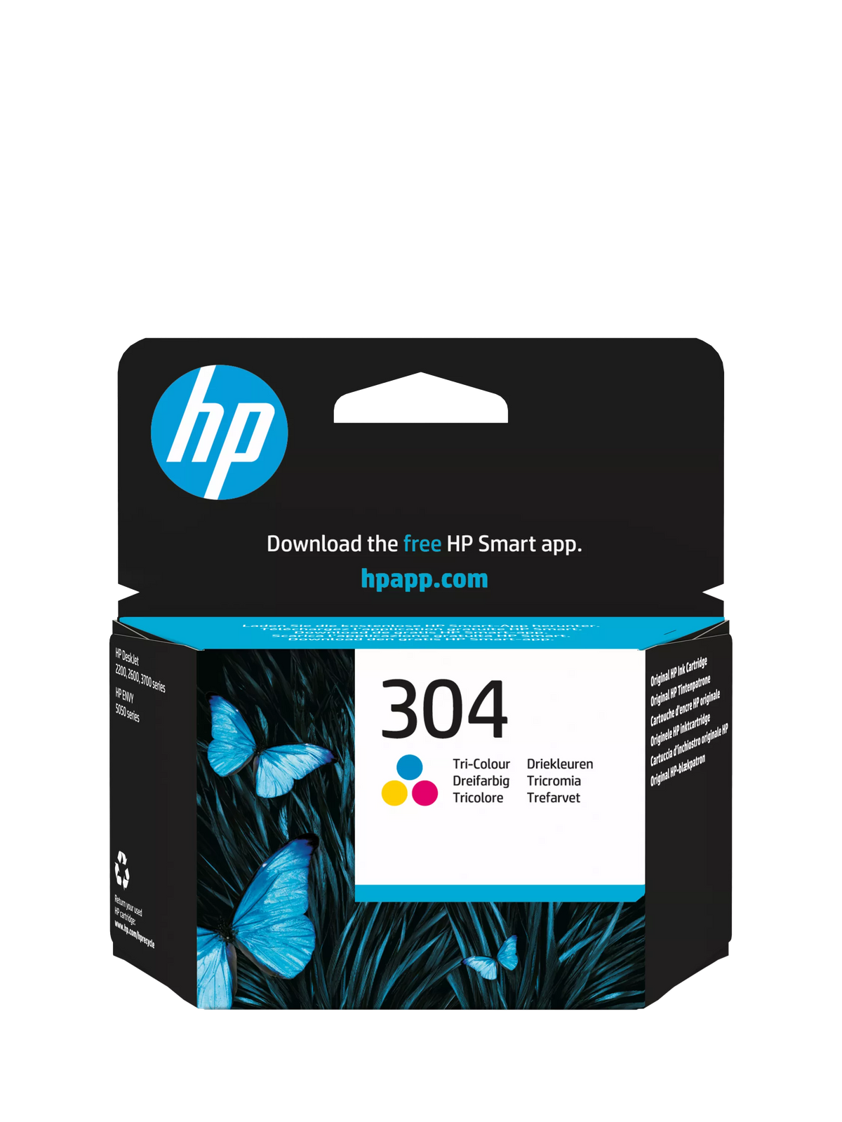 HP 304 Tri-Colour ink cartridge - British product