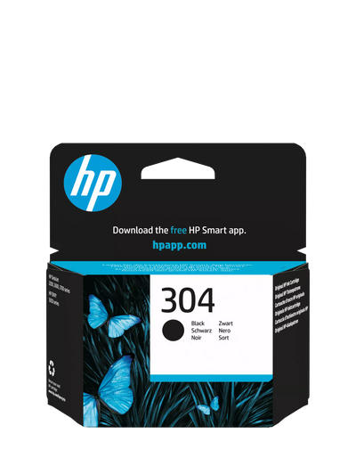 John Lewis HP 304 Black Original Ink Cartridge, Instant Ink Compatible- Buy online at McGrocer