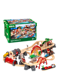 BRIO Deluxe Railway Set 87-piece wooden train set - British product