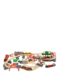 BRIO Deluxe Railway Set 87-piece wooden train set - British product