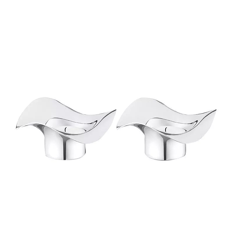 Georg Jensen Cobra tealight holders set of 2, imported from the UK