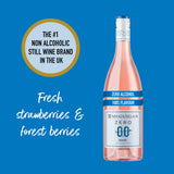 McGuigan Zero alcohol-free rosé wine 75cl, imported from the UK