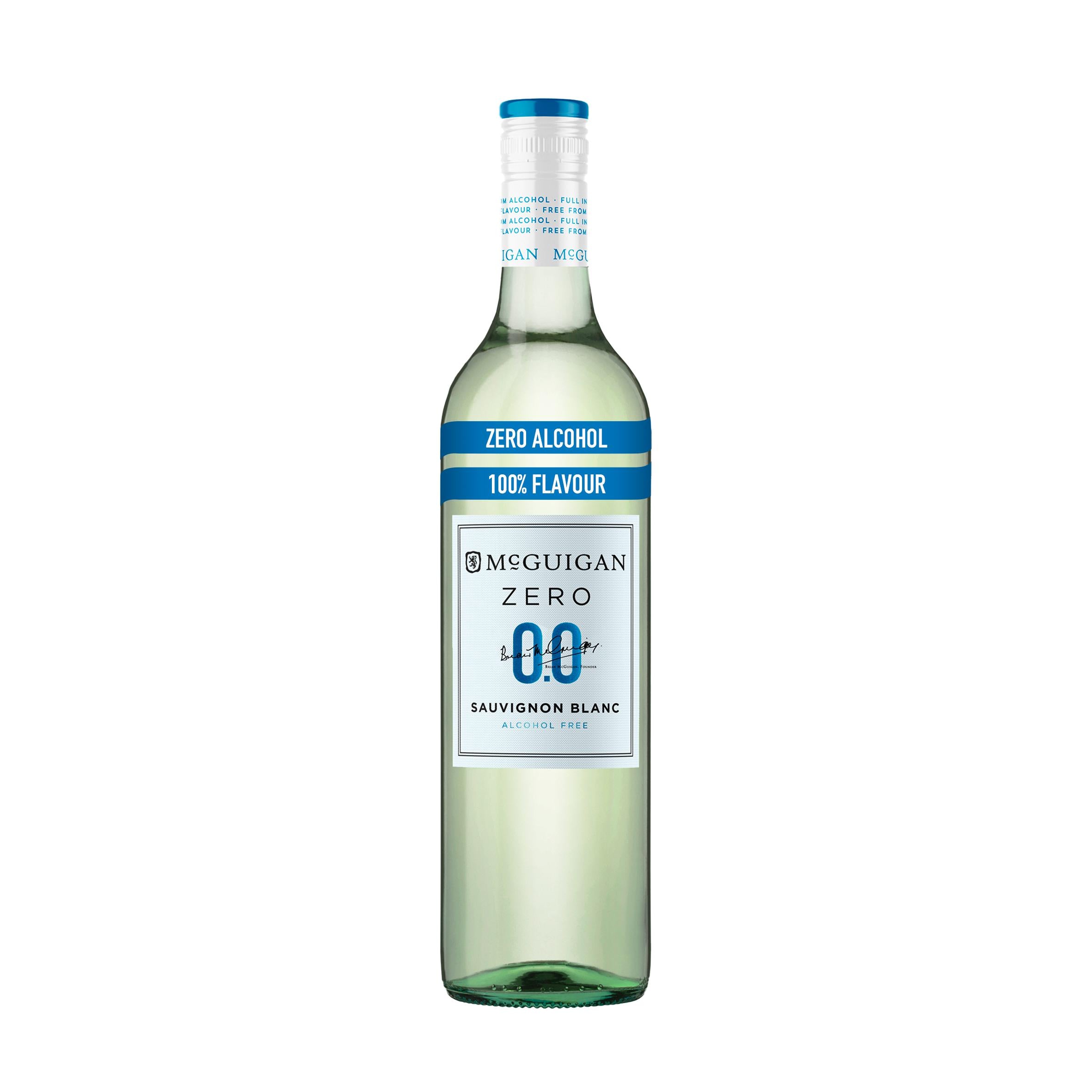 McGuigan alcohol-free Sauvignon Blanc wine 75cl, imported from the UK
