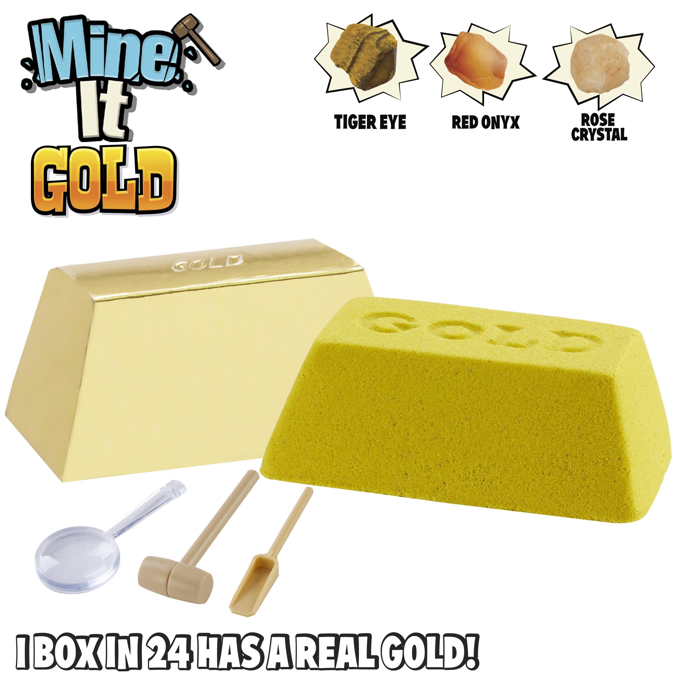 Treasure hunter stone kit with tools 6.5cm imported from the UK