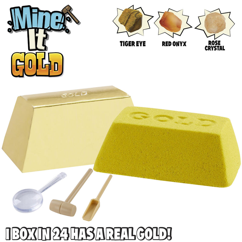 Treasure hunter stone kit with tools 6.5cm imported from the UK