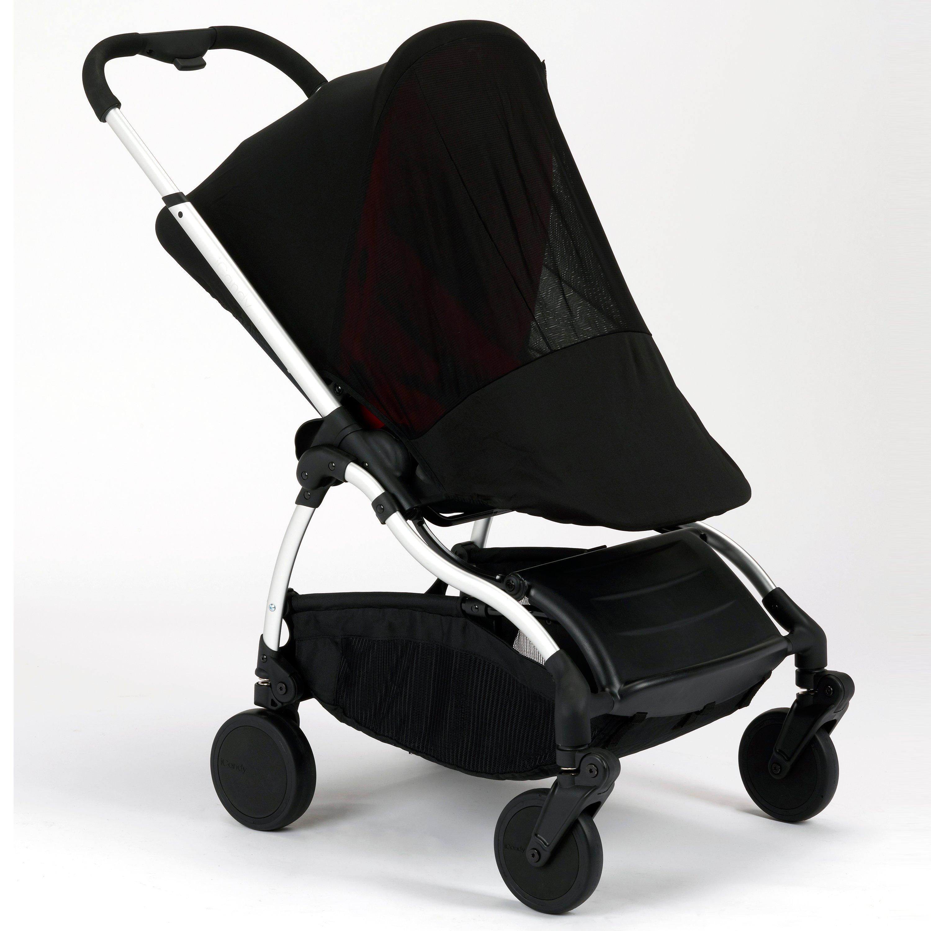 iCandy pushchair sunshade hood in black, UK version