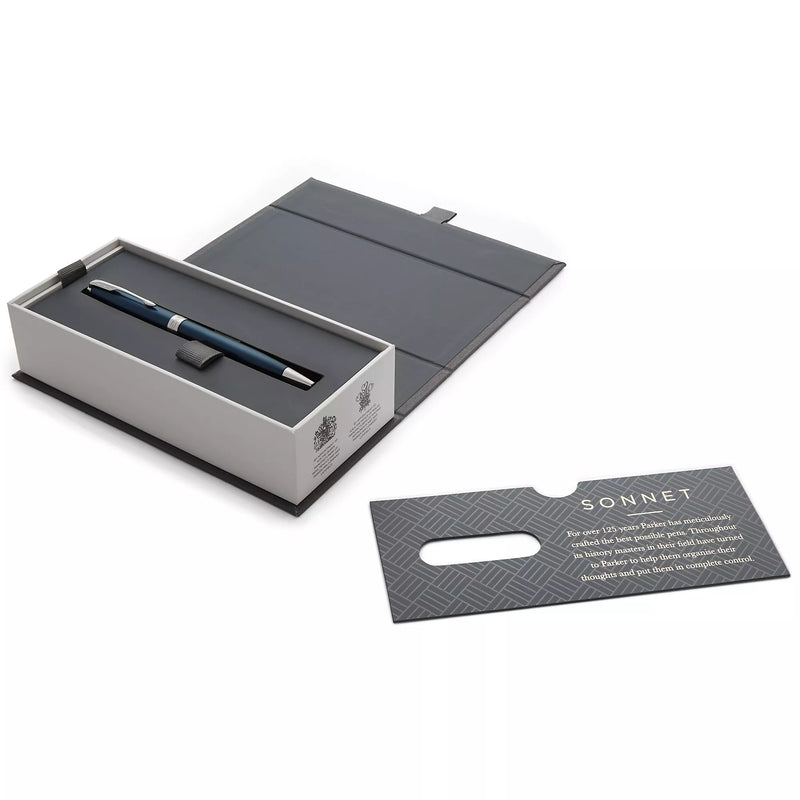 Parker Sonnet ballpoint pen matt lacquer blue - British product