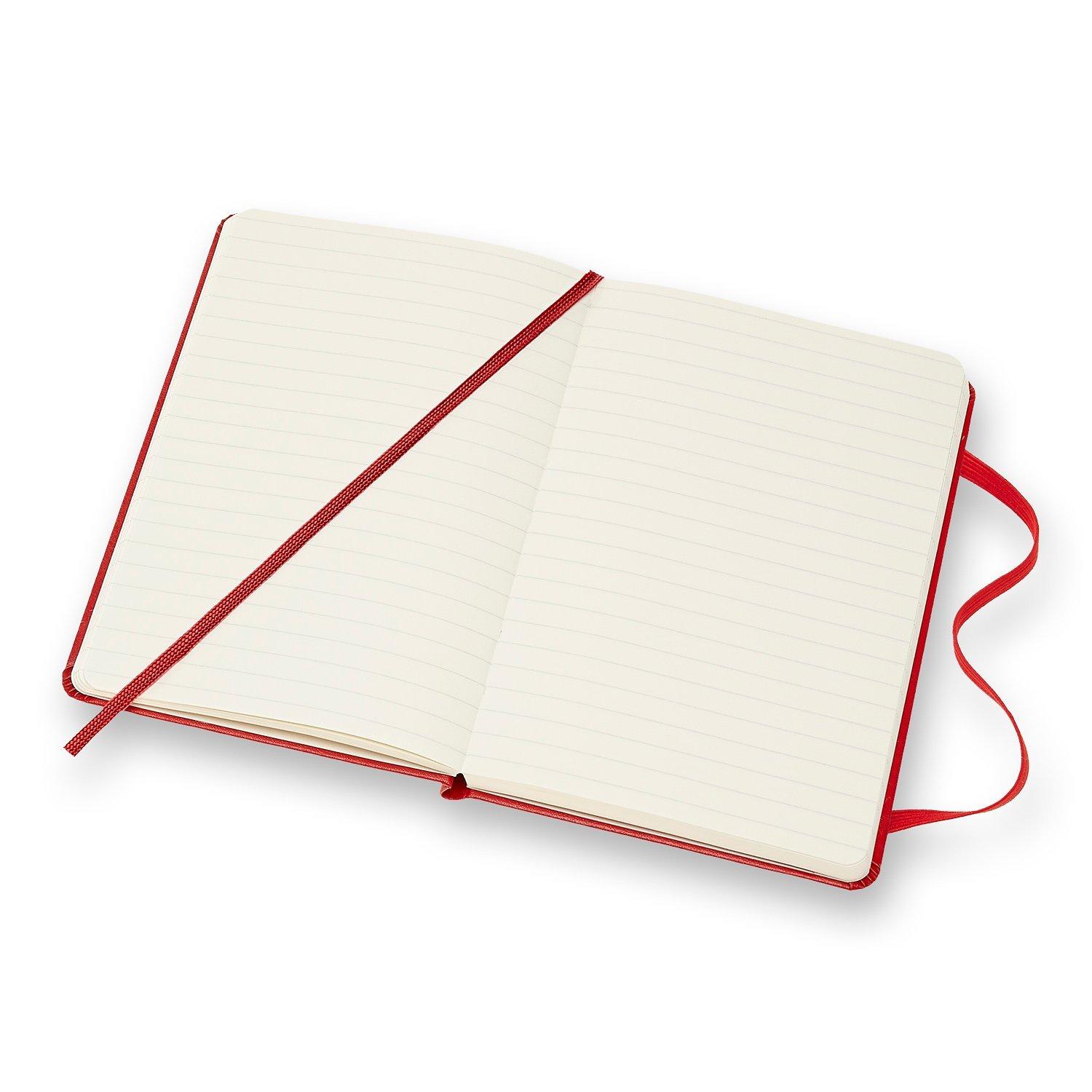 Moleskine pocket sized ruled notebook hard cover (British brand)