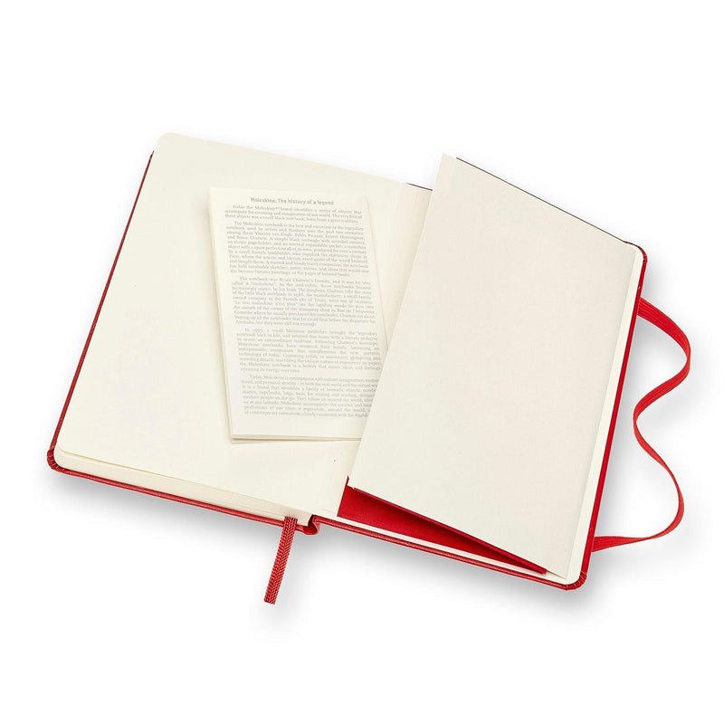 Moleskine pocket sized ruled notebook hard cover (British brand)