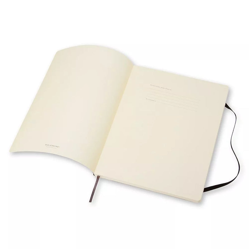 Moleskine soft cover plain notebook extra large, UK version