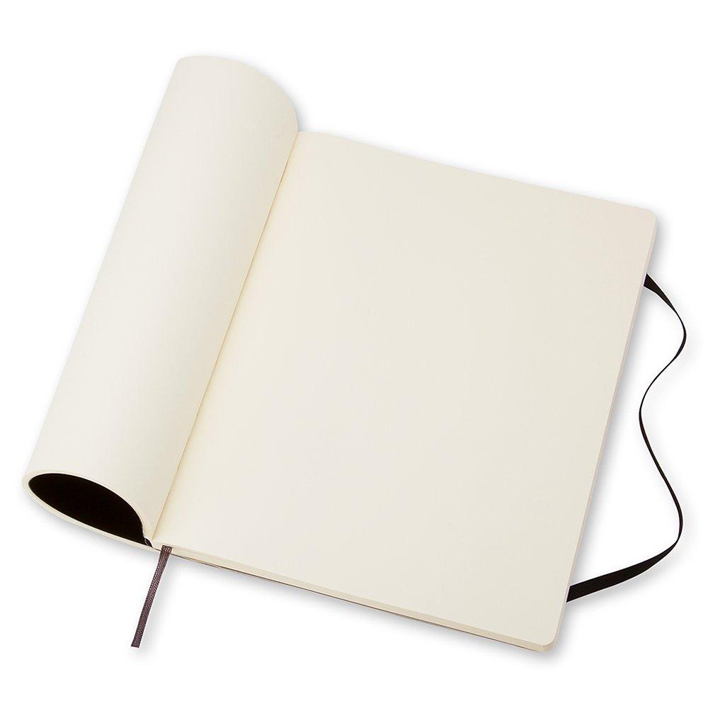 Moleskine soft cover plain notebook extra large, UK version