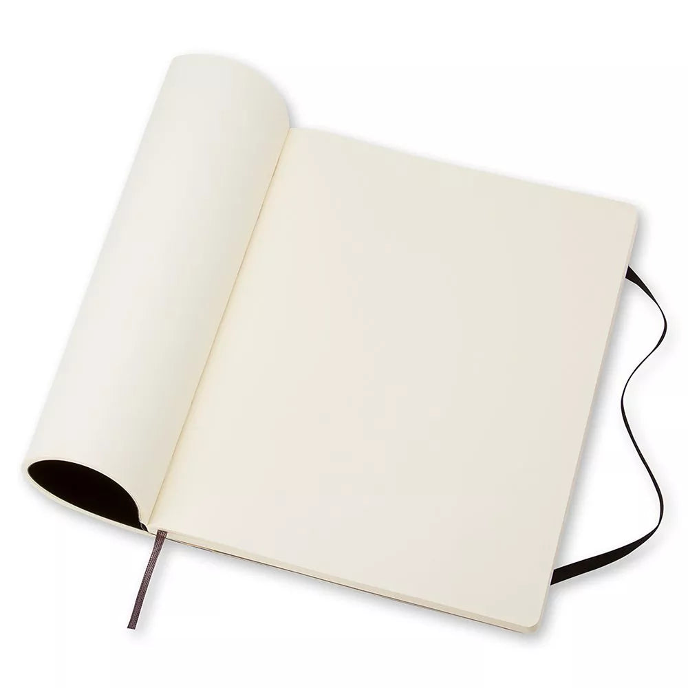 Moleskine soft cover plain notebook extra large, UK version
