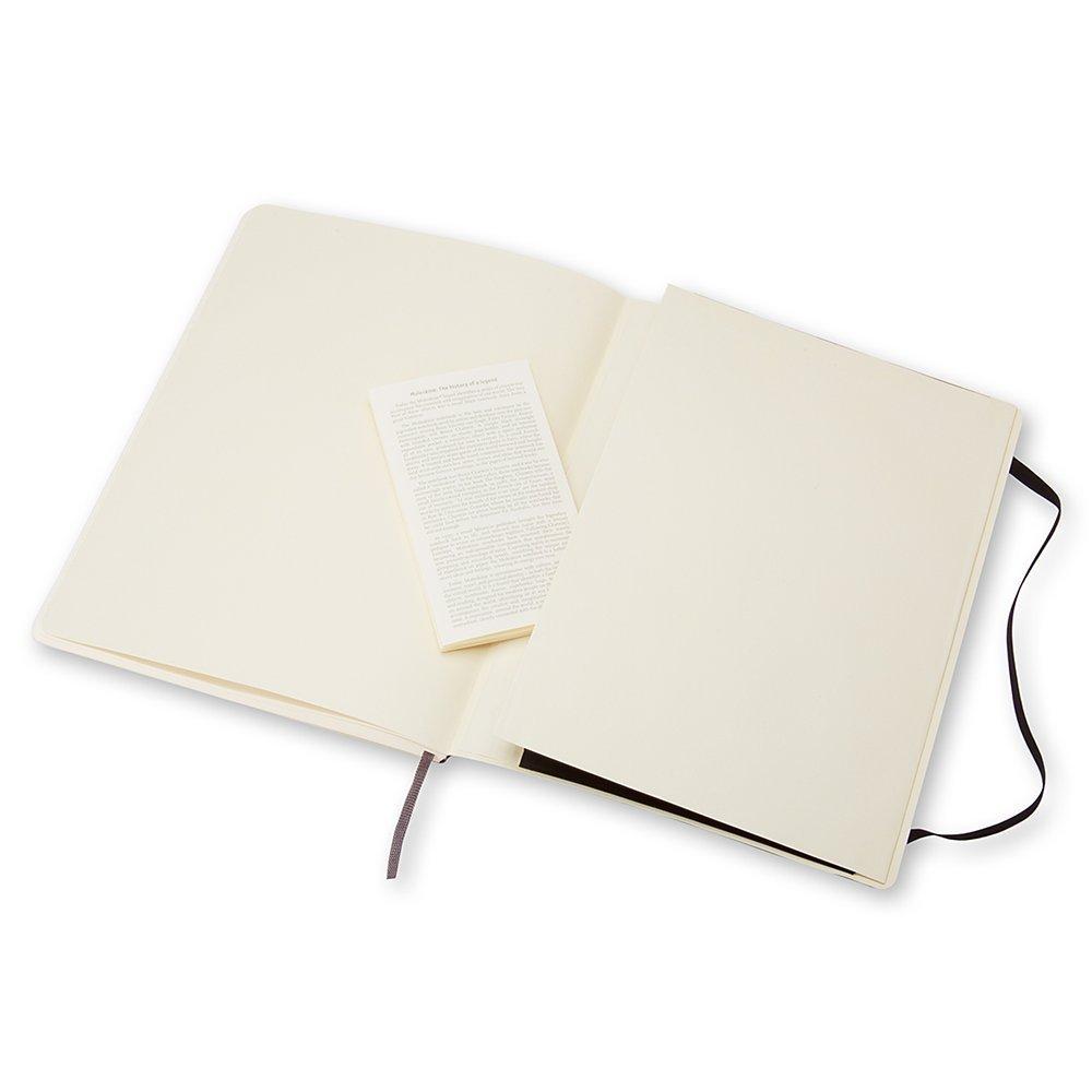 Moleskine soft cover plain notebook extra large, UK version