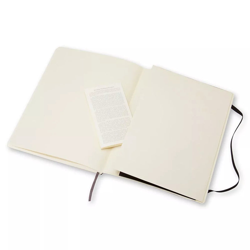 Moleskine soft cover plain notebook extra large, UK version
