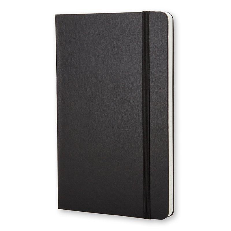 Moleskine large hard cover squared notebook black, UK version
