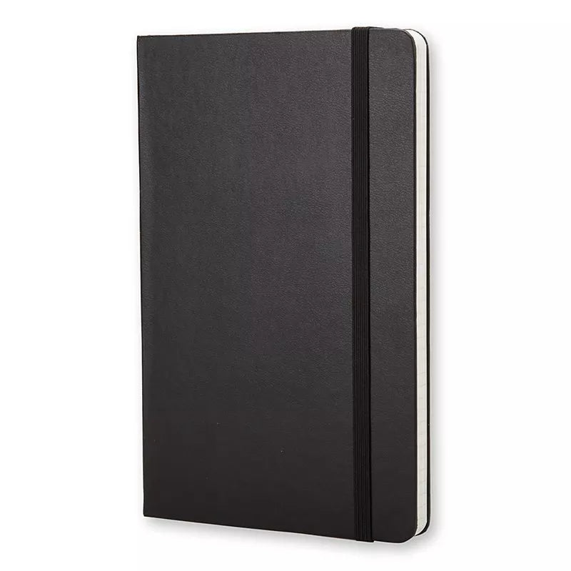 Moleskine large hard cover squared notebook black, UK version
