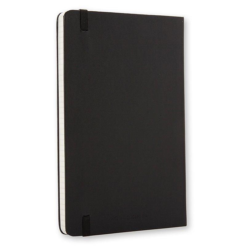 Moleskine large hard cover squared notebook black, UK version
