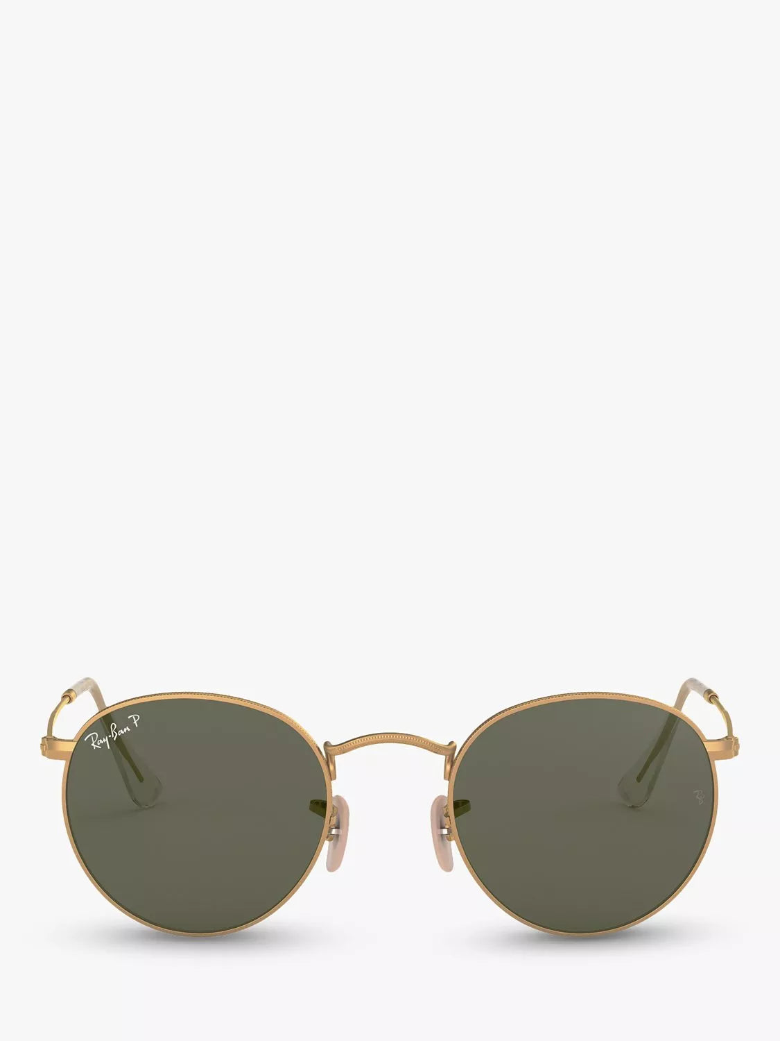 Ray-Ban RB3447 polarised round sunglasses 50mm gold frame (British brand)