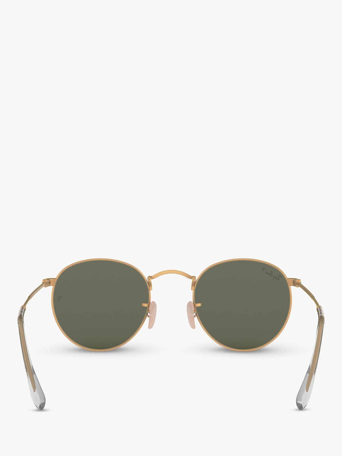 Ray-Ban RB3447 polarised round sunglasses 50mm gold frame (British brand)