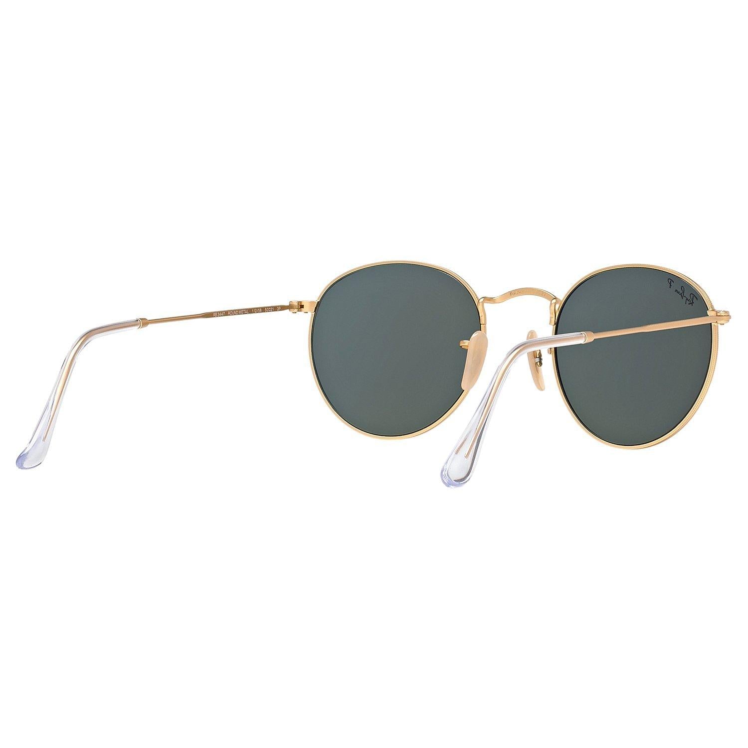 Ray-Ban RB3447 polarised round sunglasses 50mm gold frame (British brand)