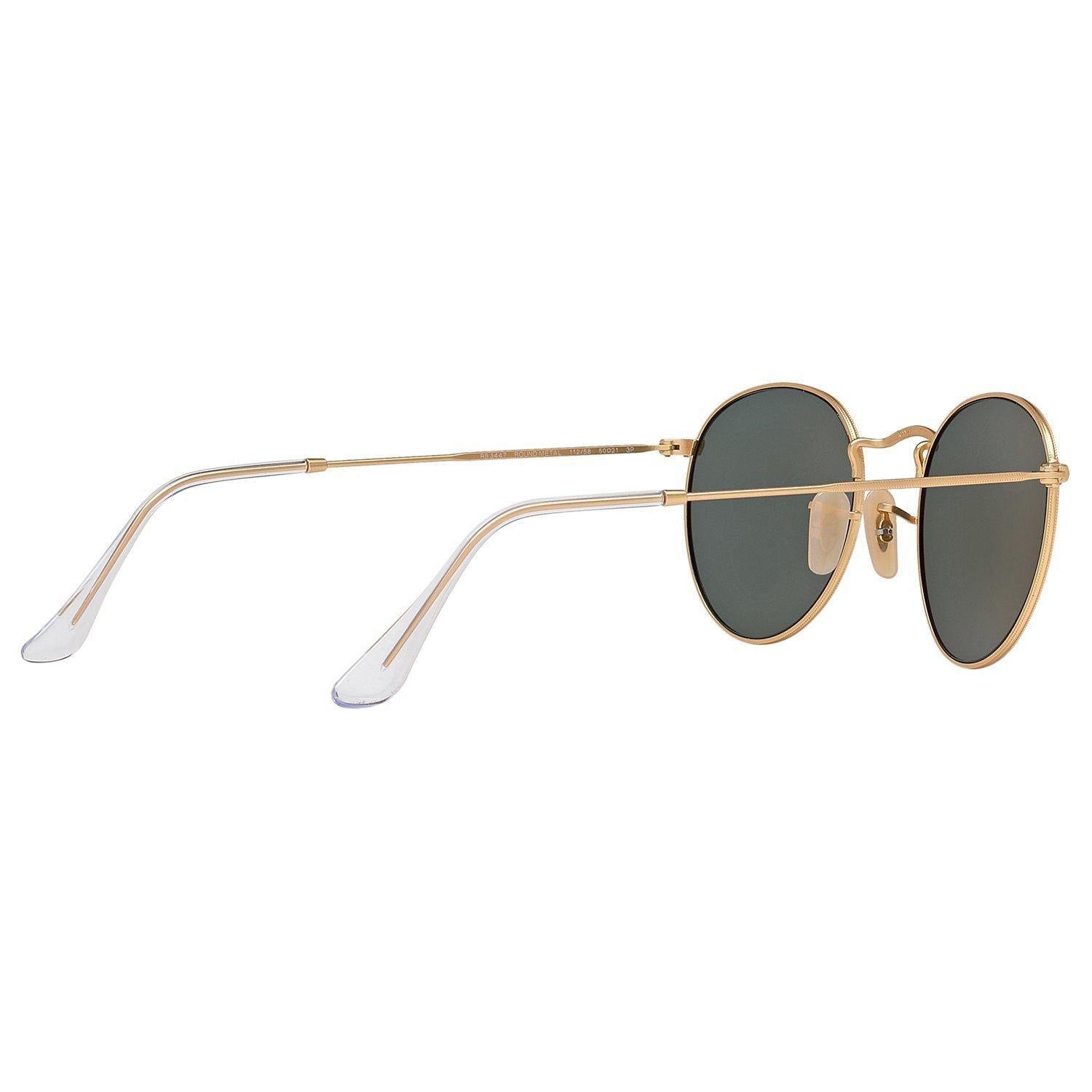 Ray-Ban RB3447 polarised round sunglasses 50mm gold frame (British brand)