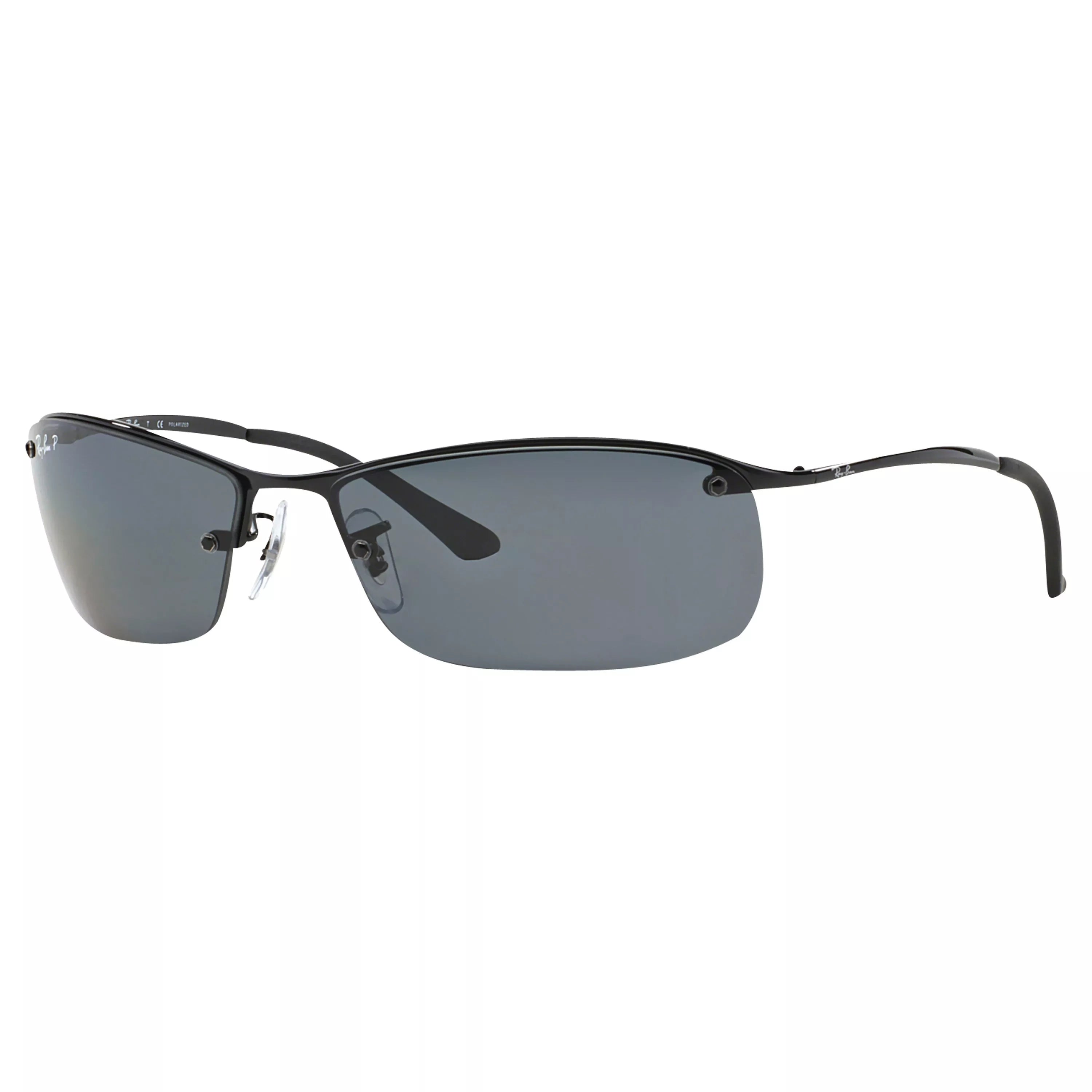 Ray-Ban RB3183 Polarised Rectangular Sunglasses 63mm