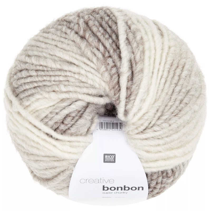 Rico Design Creative Bonbon Super Chunky Yarn, 100g, Nature