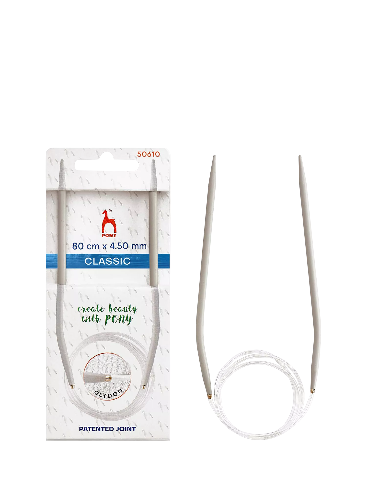 Pony circular knitting needles 4.5mm 80cm - British product
