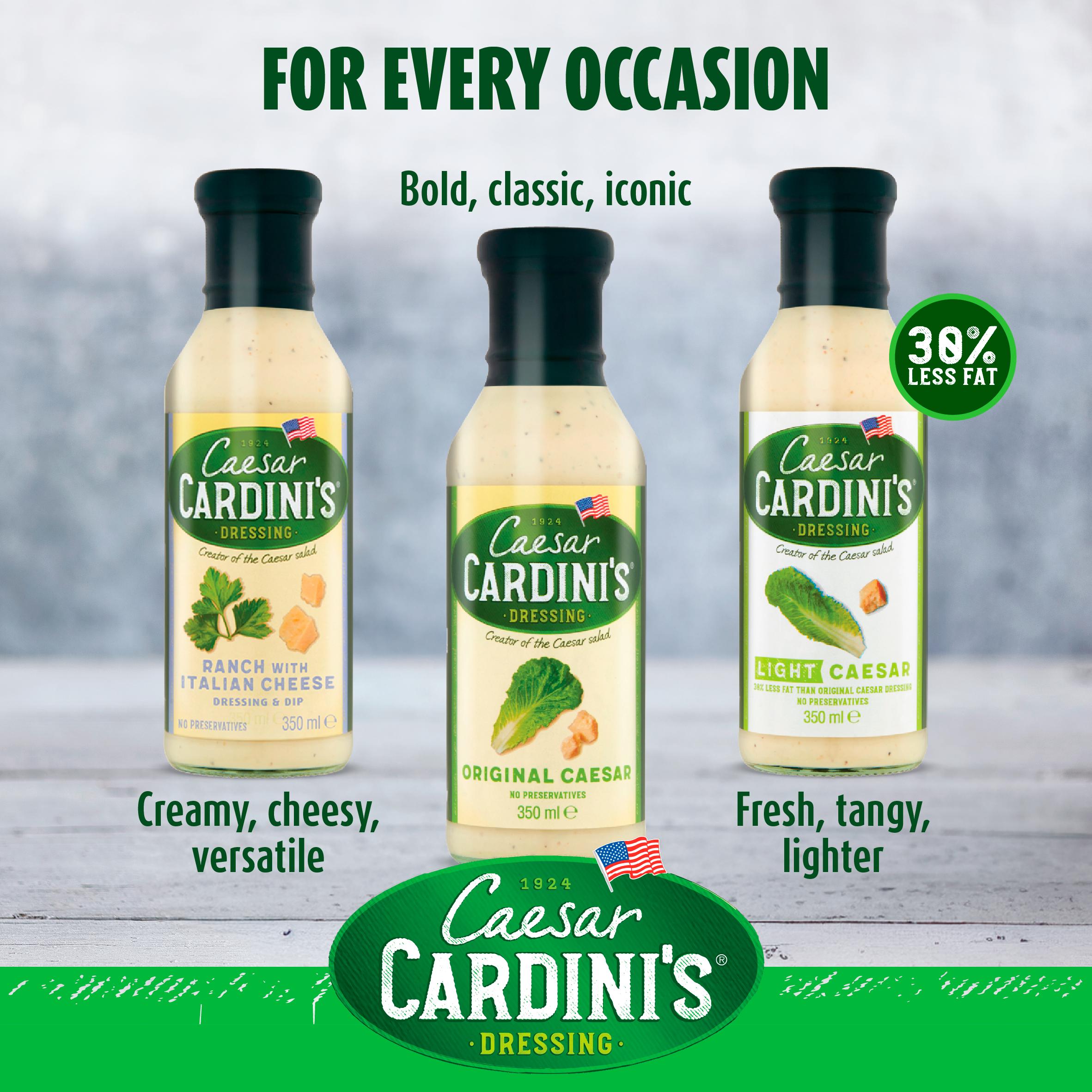 Cardini's Caesar salad dressing 350ml, UK version