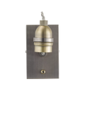 John Lewis Bistro Bulb wall light in antique brass, imported from the UK