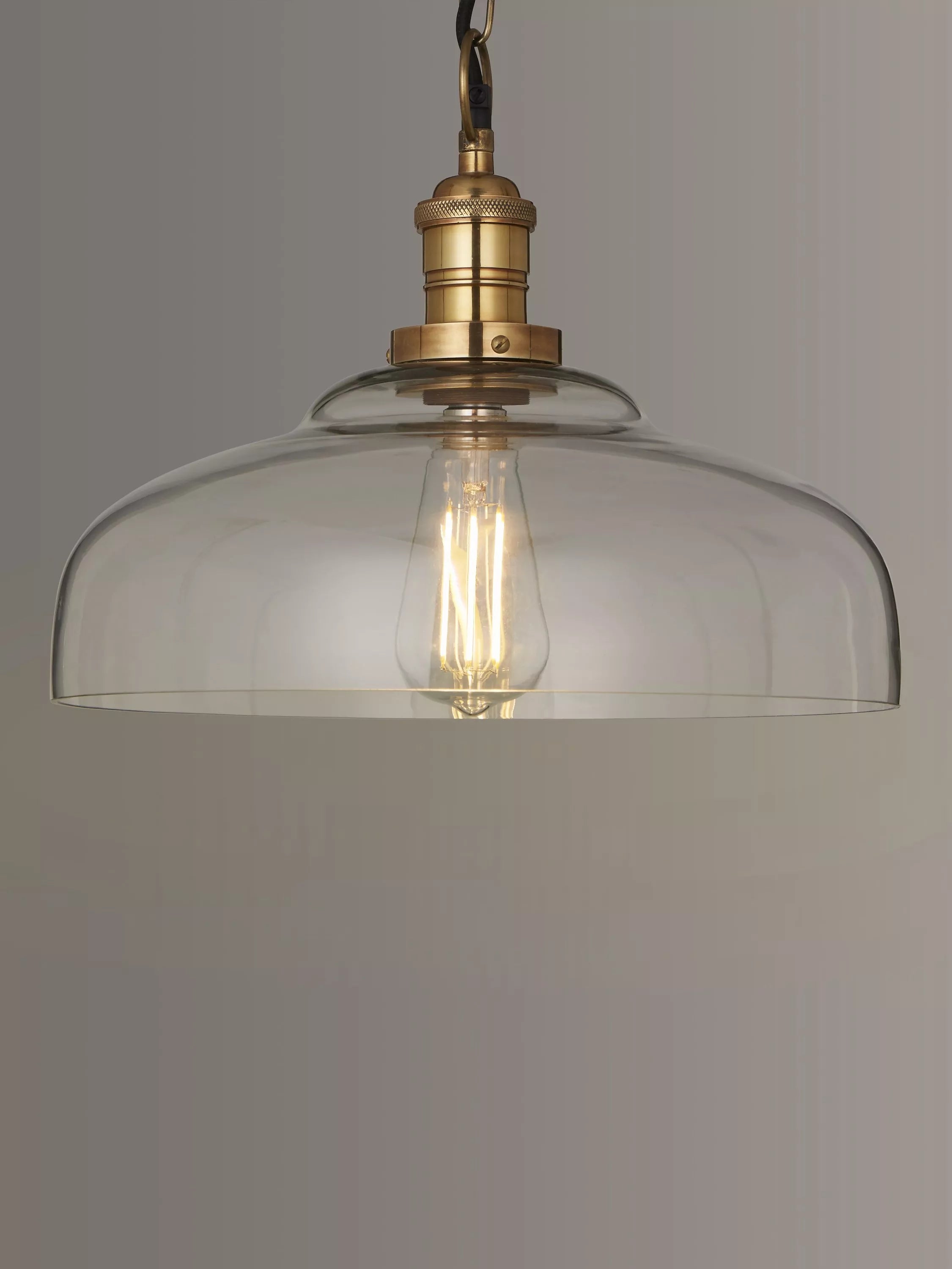 John Lewis clear glass pendant ceiling light - British product