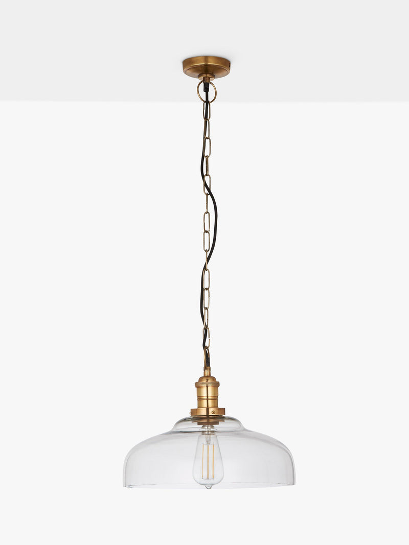 John Lewis clear glass pendant ceiling light - British product