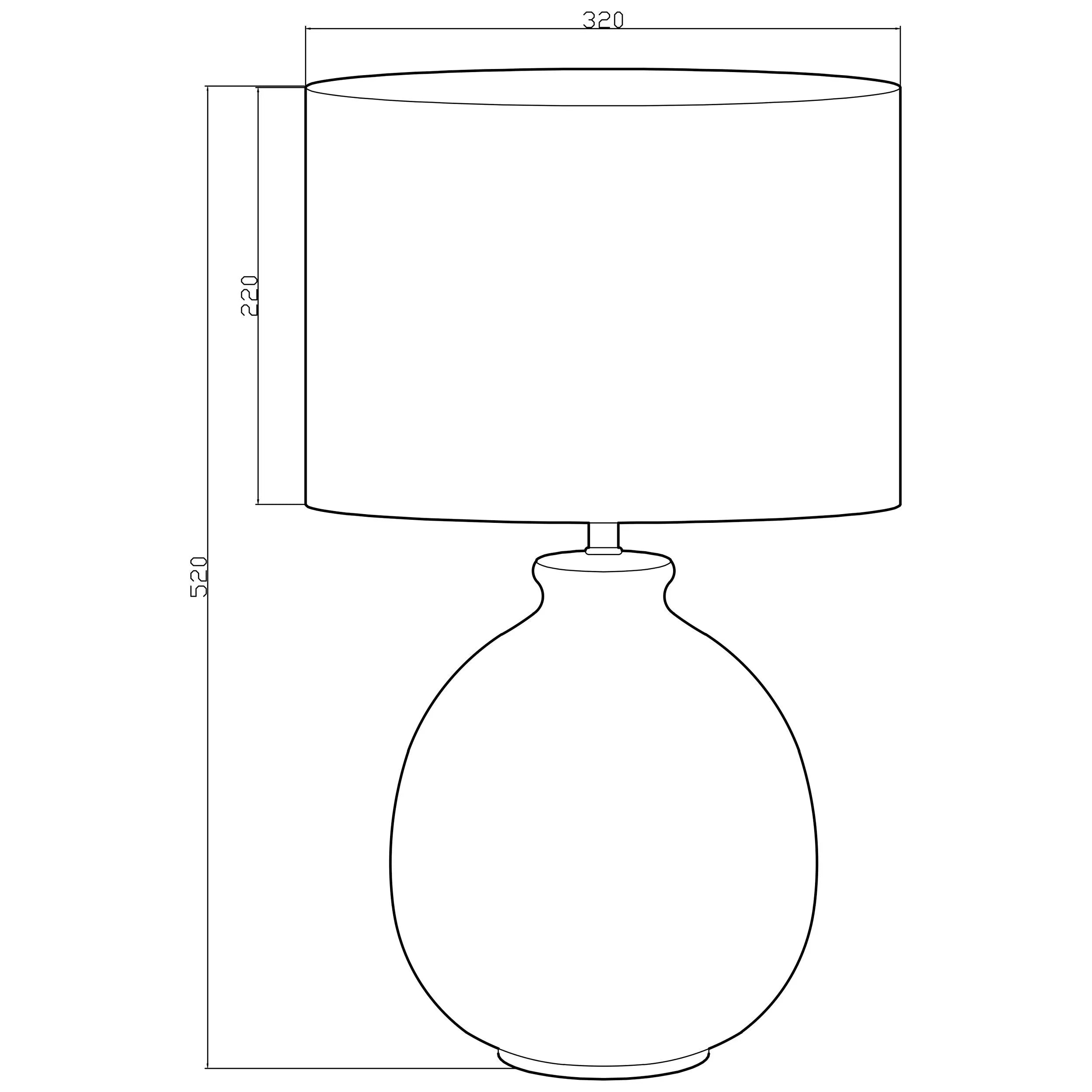 John Lewis Martha Ceramic table lamp large (British brand)