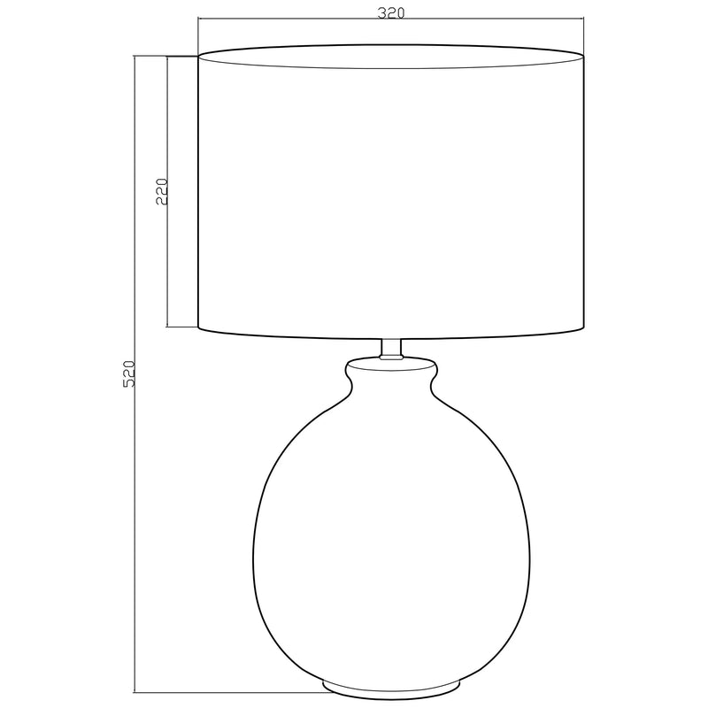 John Lewis Martha Ceramic table lamp large (British brand)