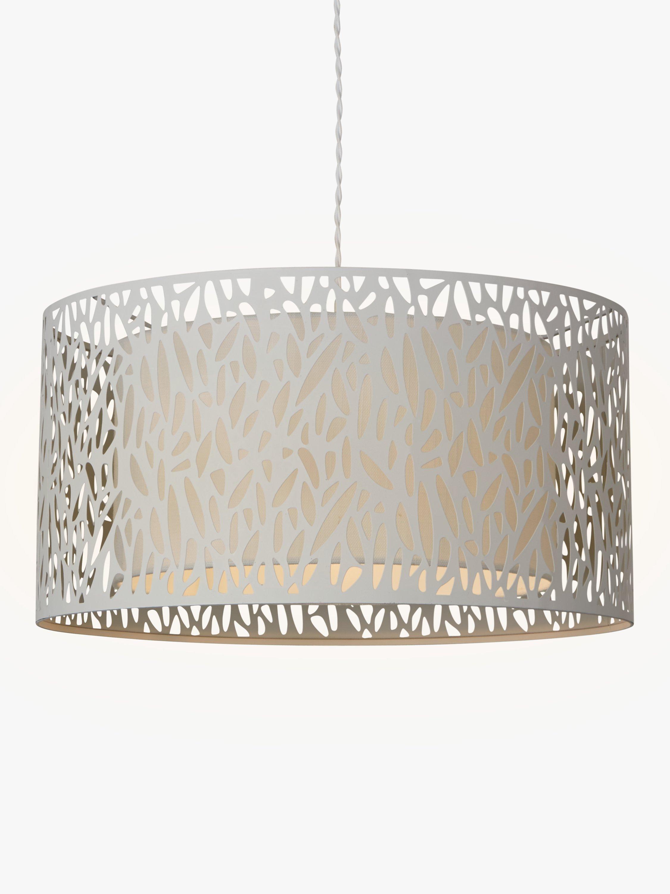 John Lewis Meadow Fretwork ceiling light grey/white - British product