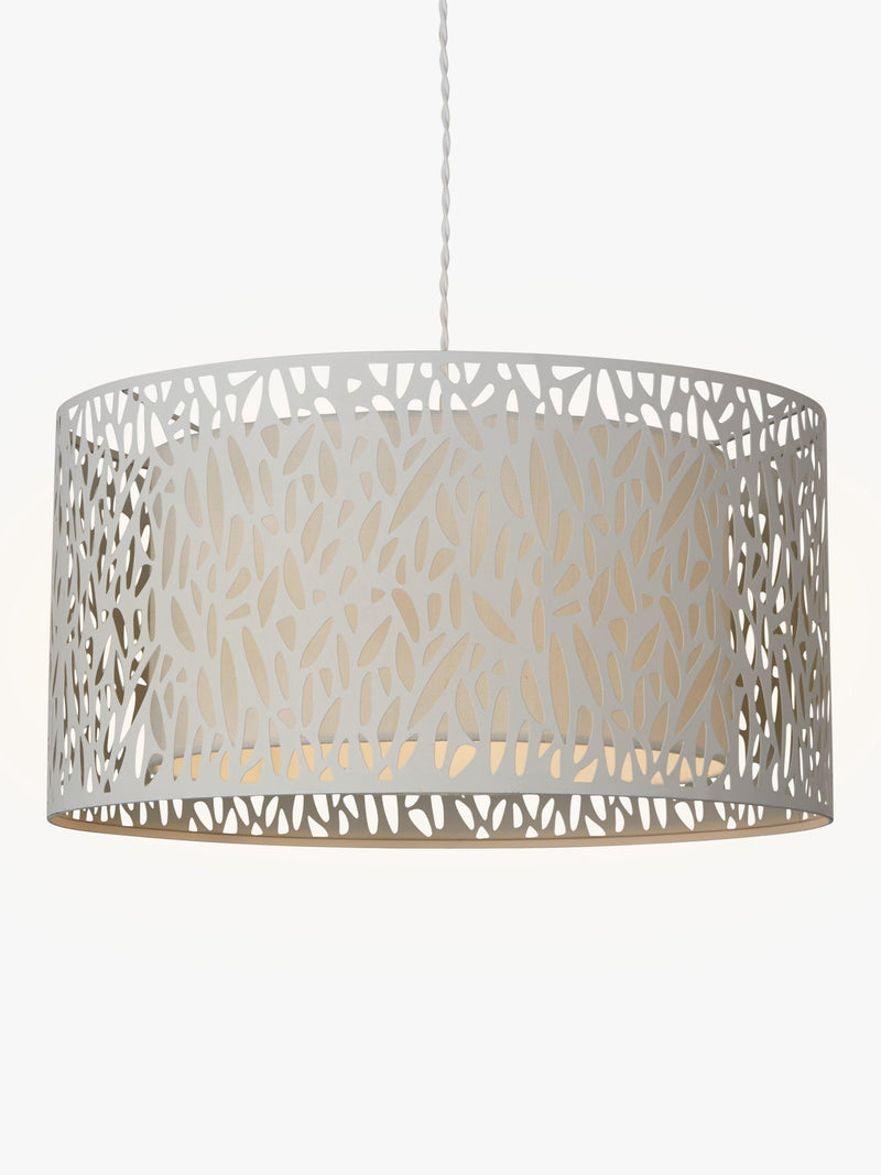 John Lewis Meadow Fretwork ceiling light grey/white - British product