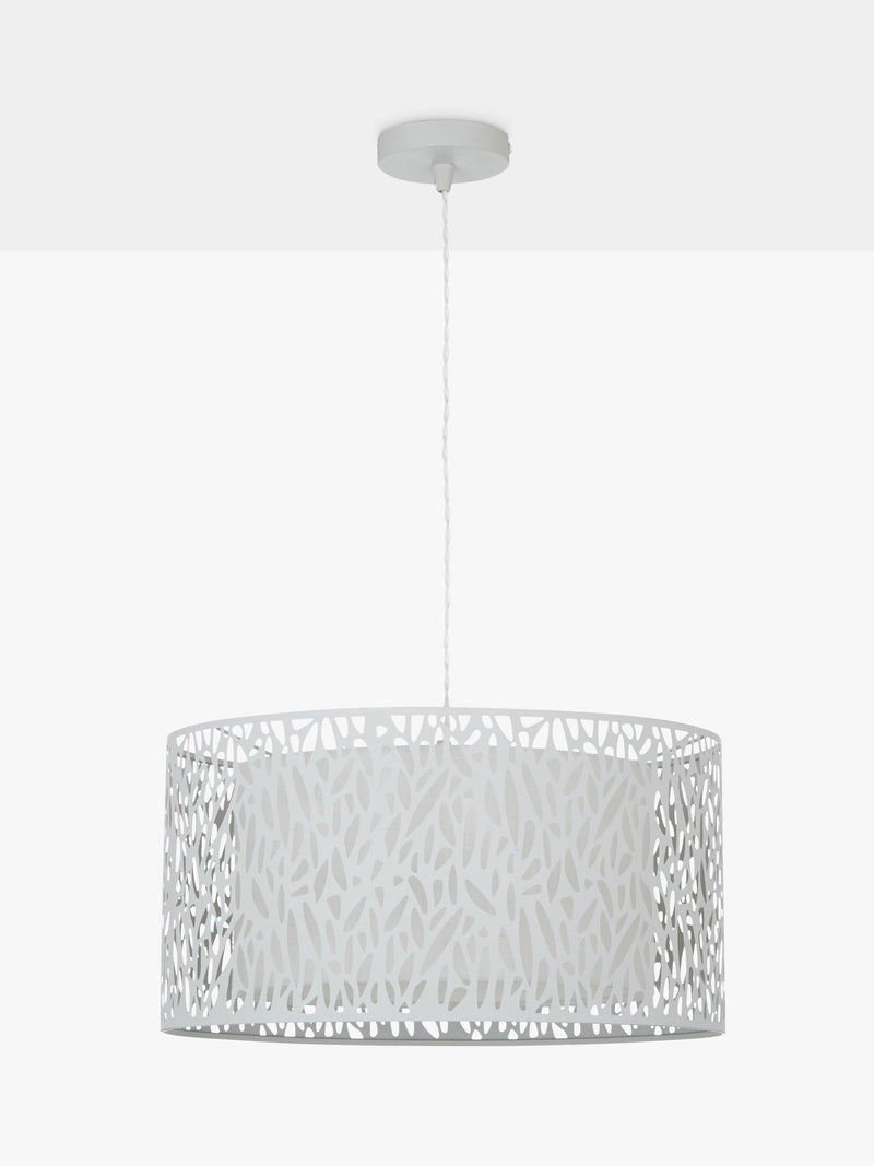 John Lewis Meadow Fretwork ceiling light grey/white - British product