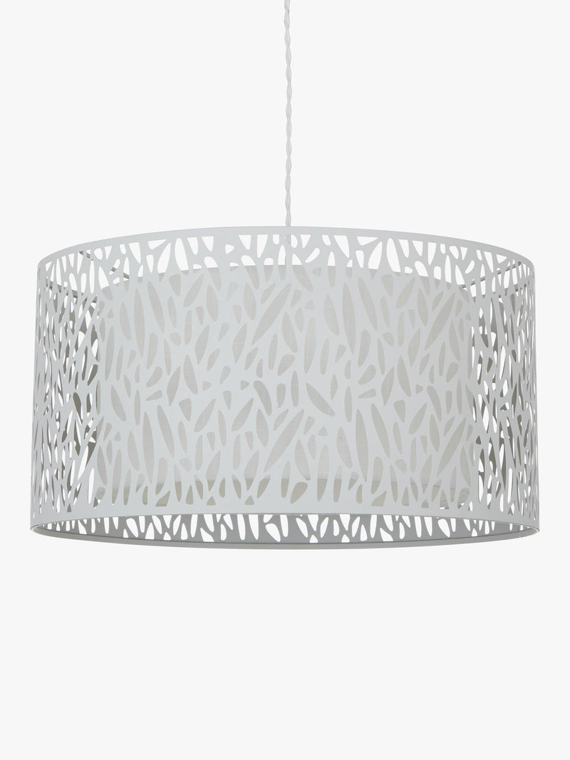 John Lewis Meadow Fretwork ceiling light grey/white - British product