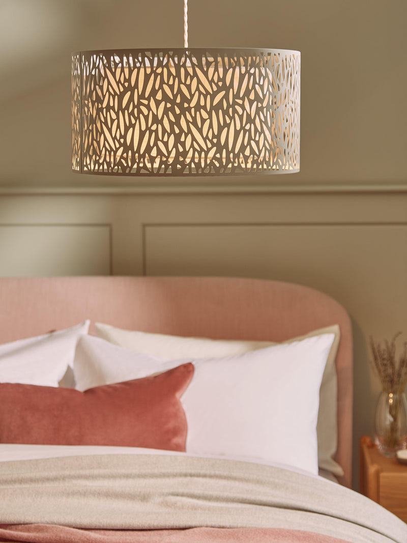 John Lewis Meadow Fretwork ceiling light grey/white - British product