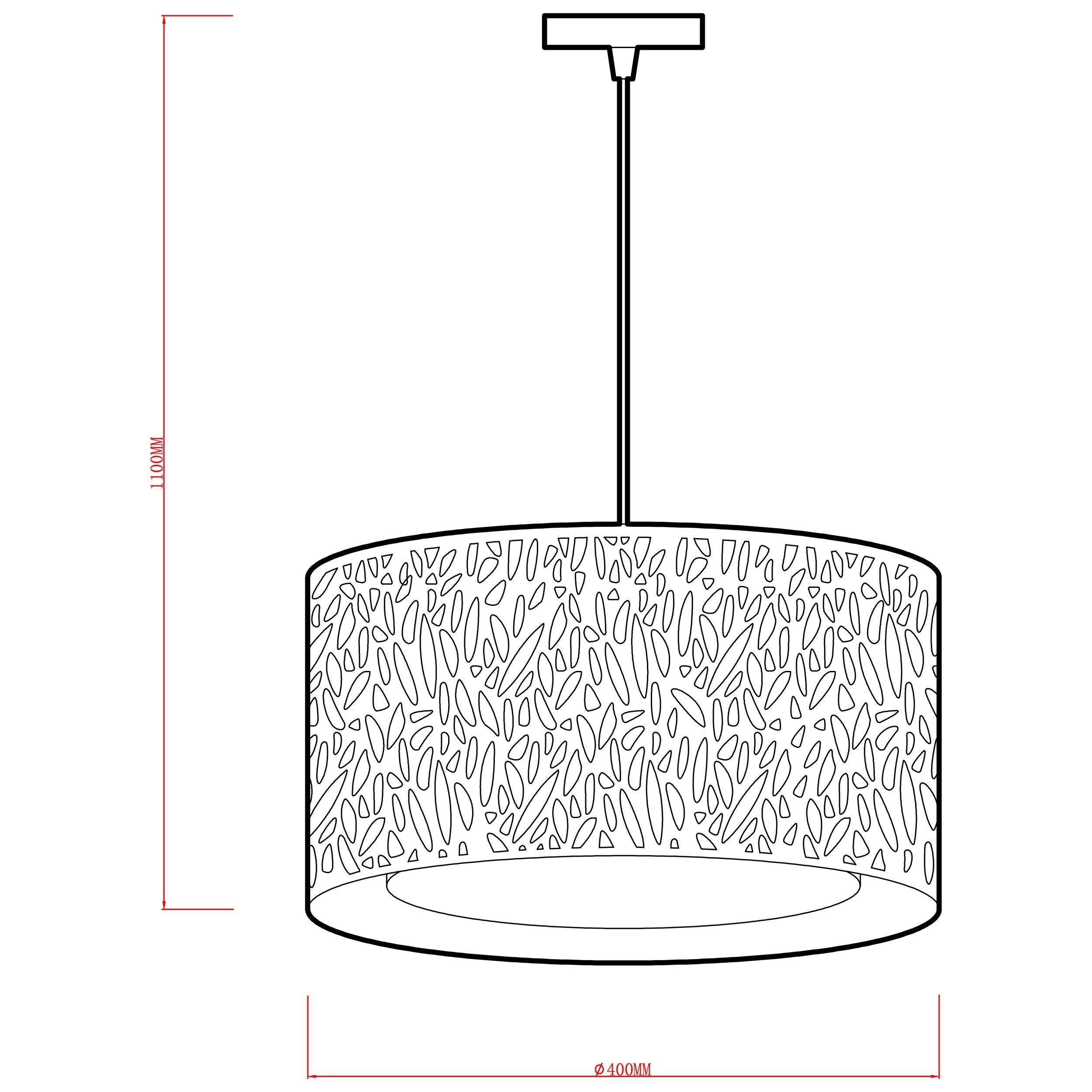 John Lewis Meadow Fretwork ceiling light grey/white - British product