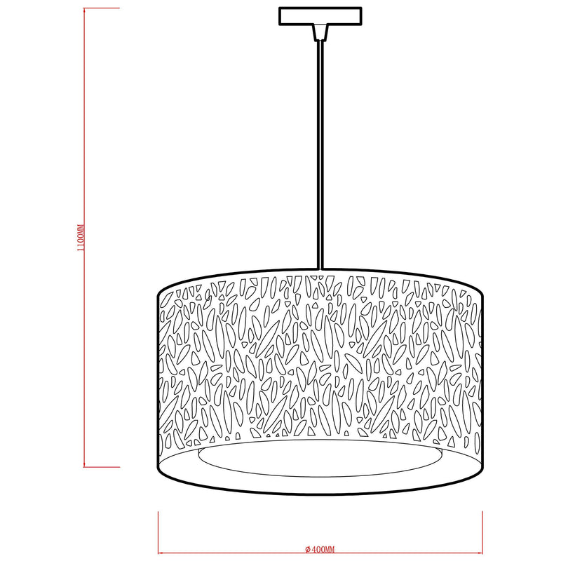 John Lewis Meadow Fretwork ceiling light grey/white - British product
