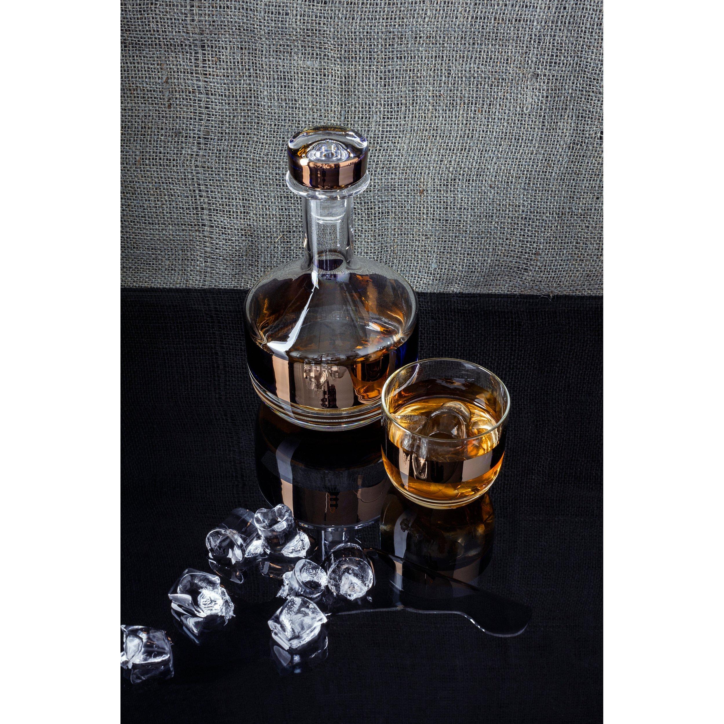 Tom Dixon Tank whiskey decanter 1L, imported from the UK