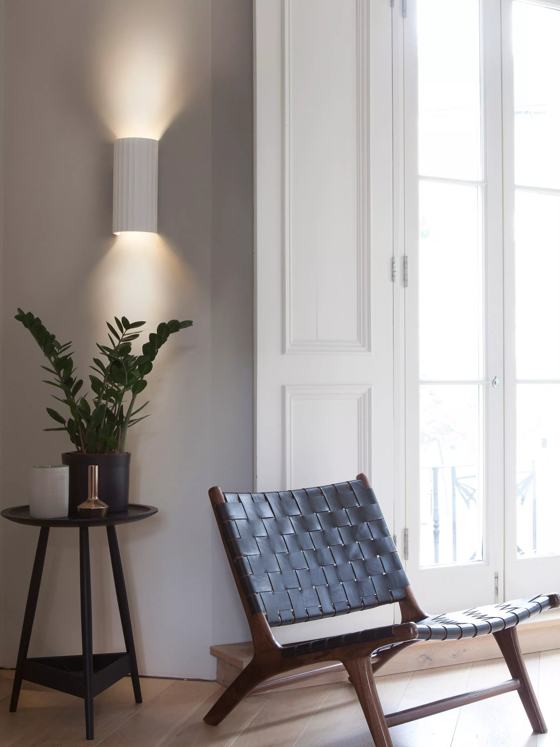 Astro Kymi wall light white plaster, imported from the UK