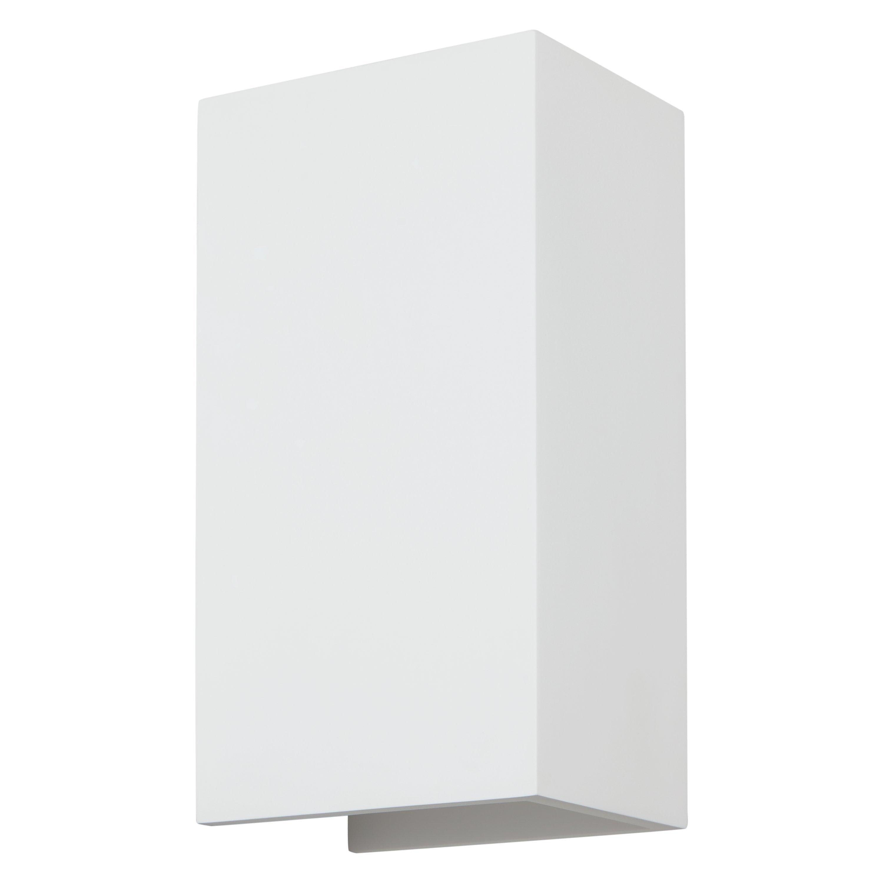 Astro Parma wall light white plaster finish, UK version