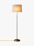 John Lewis large floor lamp with oval linen shade (British brand)