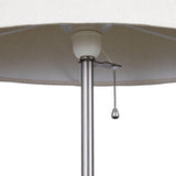 John Lewis large floor lamp with oval linen shade (British brand)